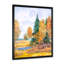 Forêt d'automne au bord du lac - Peinture sur toile-59843627-59843631
