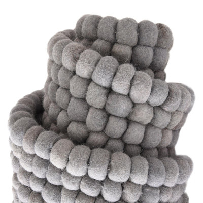 Gregorey Abstract Wool Gray Area Rug