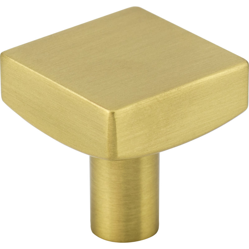 Dominique Square Knob, Brushed Gold