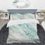 Silver Springs I - Bleu vert - Ensemble de housse de couette nautique et côtier - Polyester en microfibre-38757825