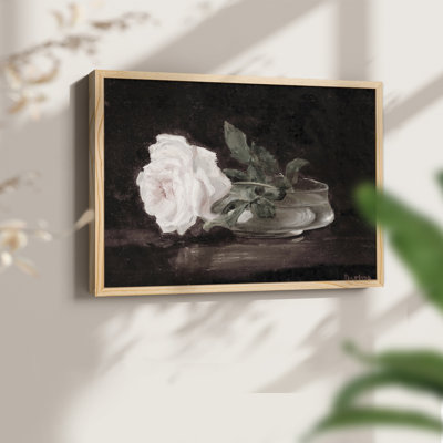 Motif floral rétro - Reproduction encadrée