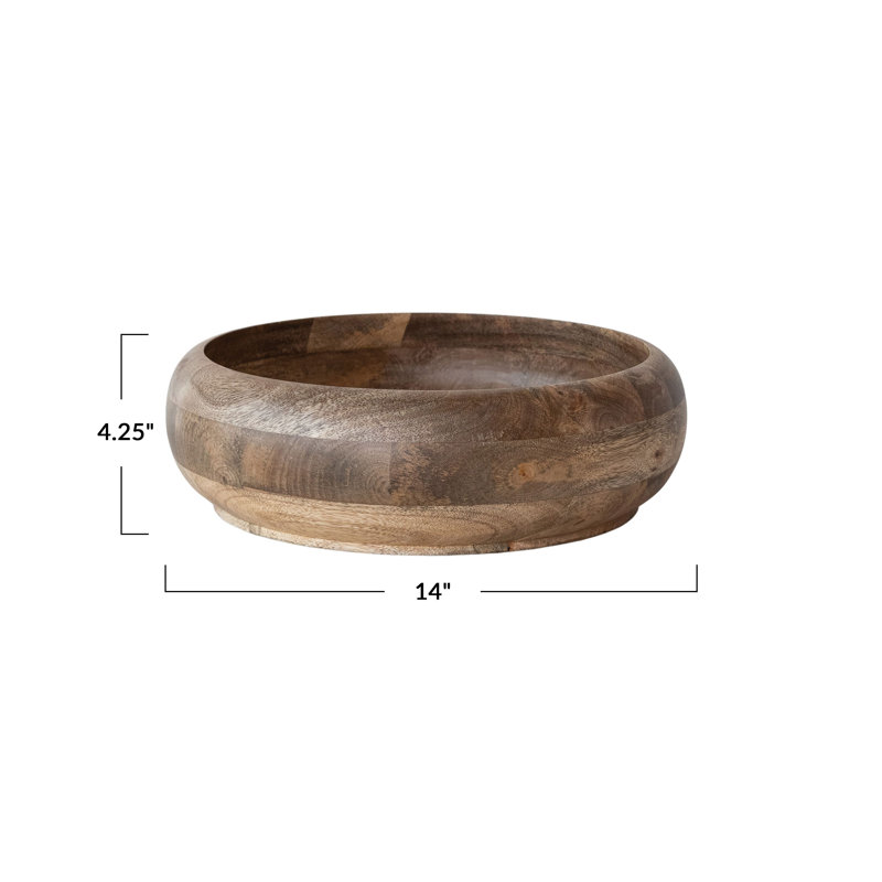 Bol rond en bois de manguier