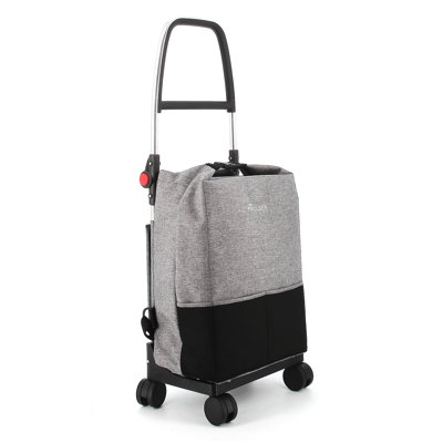 Shopping Trolley Rolser One  Tweed T-Shop 4 Swivel Wheels Foldable