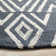 Vedika Hand Tufted Wool/Cotton Geometric Rug in Navy/Blue