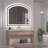 LED Bathroom Mirror with Lights sector Vanity Mirror with Touch Sensor Lighted Mirror with Metal Frame Frontlit Anti-Fog Dimmable 3 Colors Temperature Shatterproof-849843659