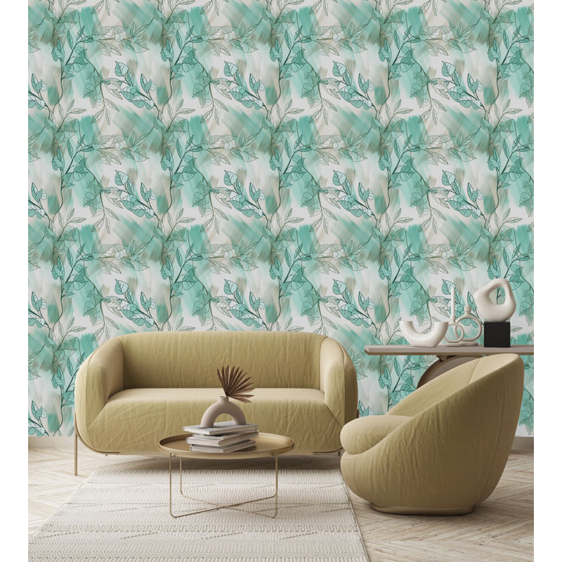 Carreau de papier peint auto-adhésif l 25 po, L 2,09 pi x L 10,42 pi