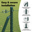 Vidaxl Hexagon Fence Steel-114622030-114622036