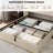 Lift Up Storage Bed With Wingback Headboard, Upholstered Platform Bed Frame With Hydraulic Storage, Linen Fabric, No Box Spring Needed-513876787-513876799