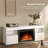 TV Stand for TVs up to 60" with Electric Fireplace with Remote Control,Adjustable Real 3d Flame Brightness-1696993922