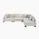 Brinsley 135”W Modern Track Arm Modular Sectional Sofa