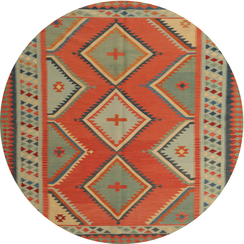Southwestern Indoor Rug, Round 8'