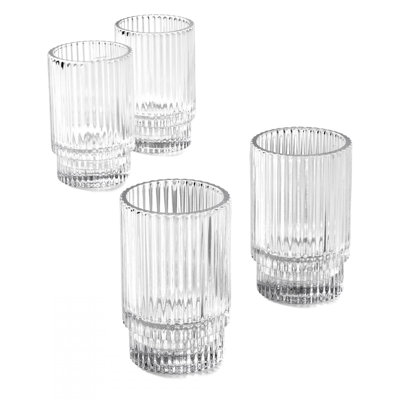 Petit porte-votive en verre Mikalee