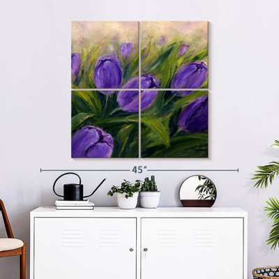 Harnek Dark Purple Tulips