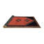 Tapis traditionnel rouge / noir Meri-1469544743