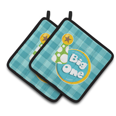 Caroline's Treasures Gingham Polyester Potholder Set