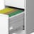 Vertical File Cabinet With 5 Drawers, Wheels For Mobility, Metal Storage A4/Letter/Legal Size Papers, White, 17.71"D*14.78"W*66.03"H, Secure Locking System, Construction Folders, Locking, All - Steel-381632582