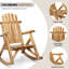 Chaise berçante de patio en bois de 38 pouces-723979640
