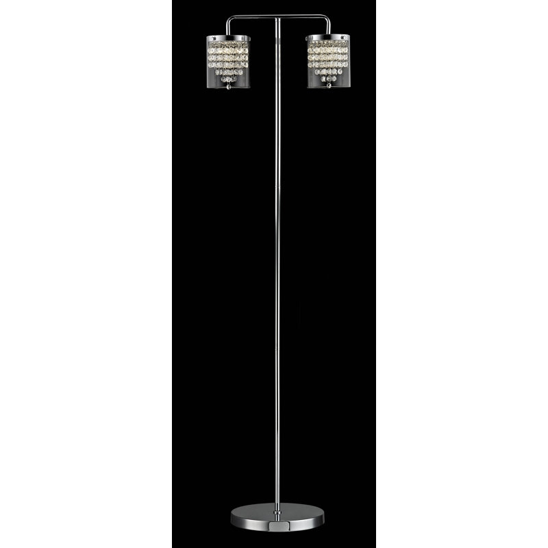 Ismael 150cm Chrome LED Tree Floor Lamp
