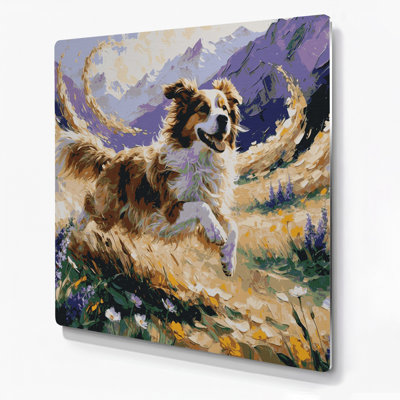Chiens, berger des montagnes, art mural beige