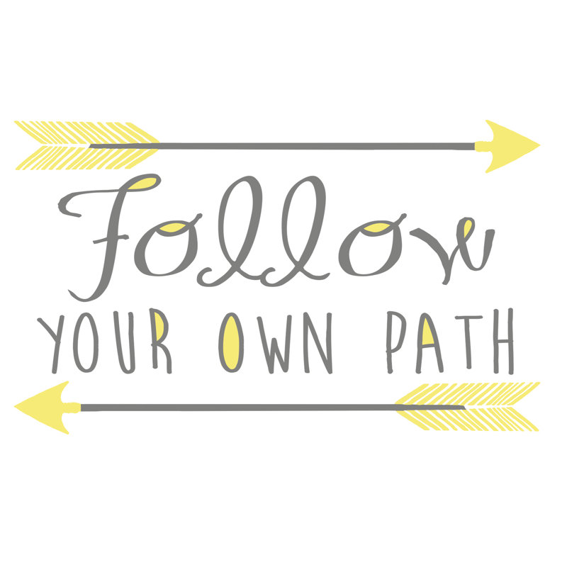 Follow Your Path - Wrapped Canvas Print, 30cm H x 46cm W x 3.8cm D