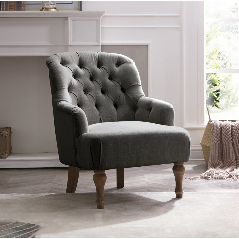 YADIRA CHAIR CHARCOAL LINEN