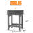 Outdoor Side Table Adirondack Tables Weather Resistant Patio Table Plastic Outdoor End Tables（Set Of Two）-117549409