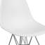 Chaise en plastique Daker avec base chromée-755139514