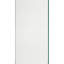 39 1/2 po x 6 po Panneau d'escalier en verre transparent Lucid, support brossé-119255588-119255587