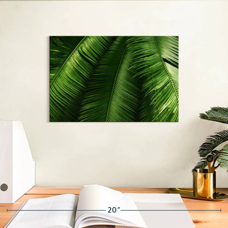 Harnek, feuilles tropicales élancées, H 8 po x l 12 po