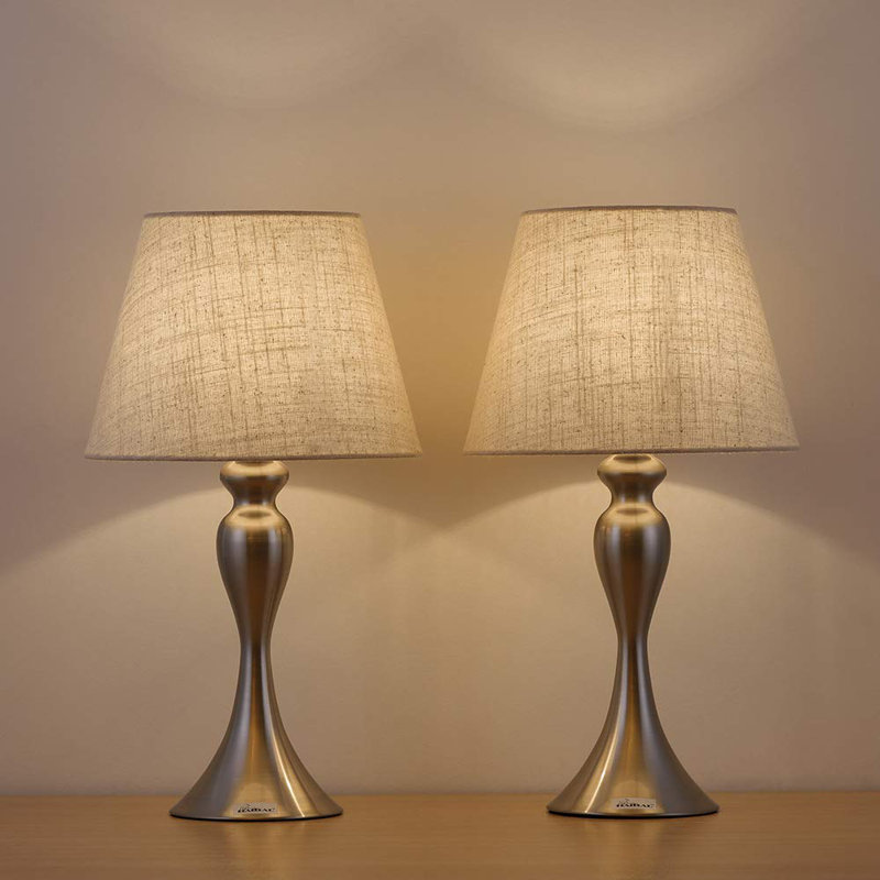 Metal Table Lamp, Sliver