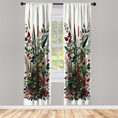Semi Sheer Curtain Pair
