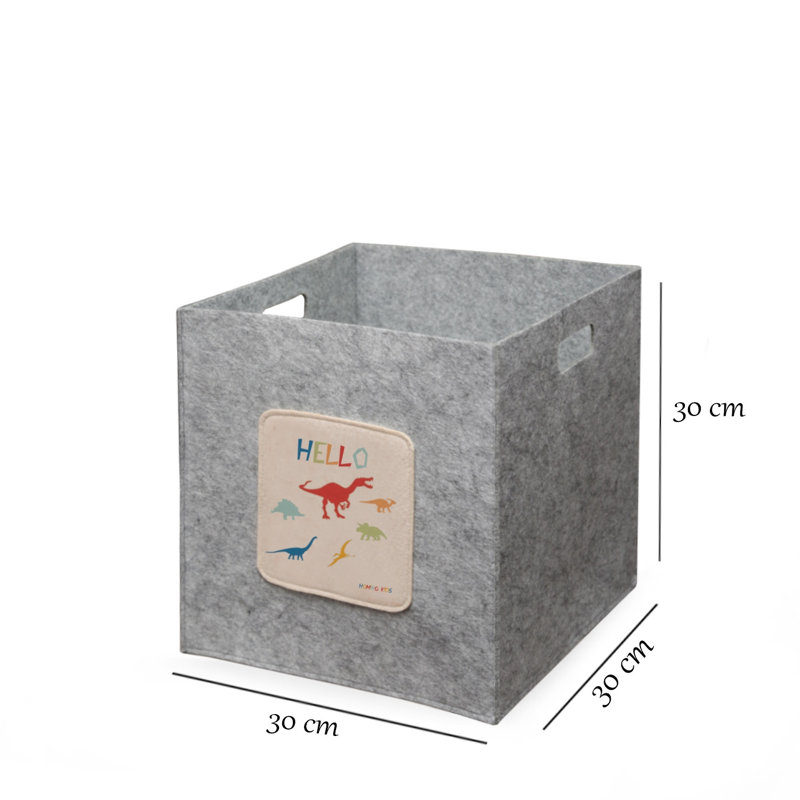 Stylish Gray Felt Storage Basket, 11.8 x 11.8 x 12.6 inches | 100% Eco-Friendly Felt | Perfect for Organizing Home, Office, or Nursery | Soft, Durable Design for Toys, Laundry, and More