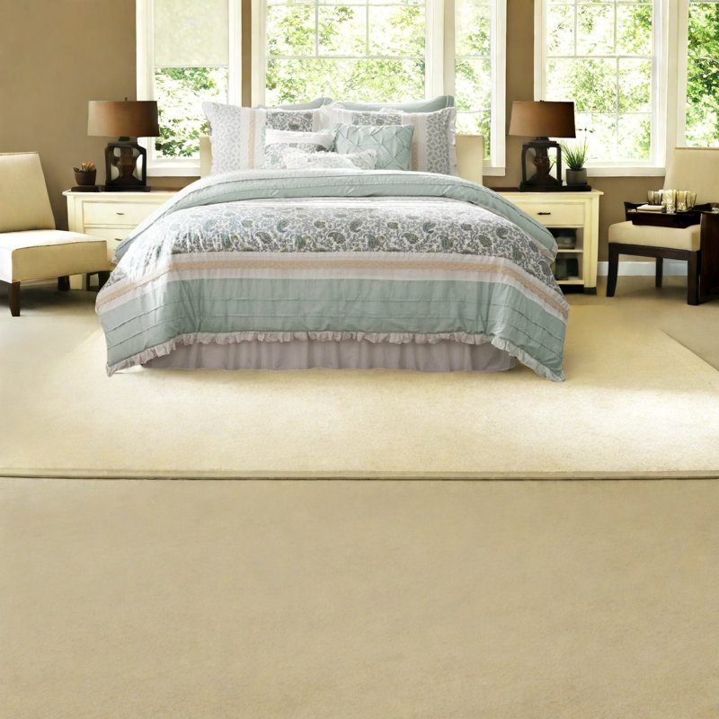 Ensemble de literie élégant en percale de coton, grand turquoise, style maison de campagne