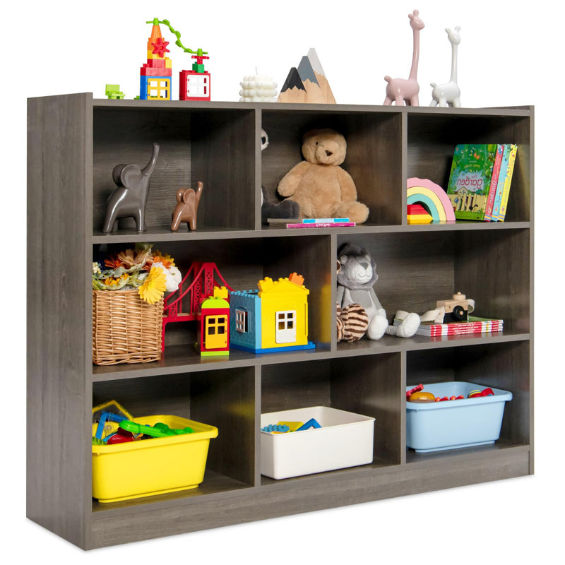 Costway Bookcase, Dark Gray