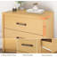 Commode 3 tiroirs en bois - Commode large pour chambre à coucher, salon ou bureau personnel-1418459962