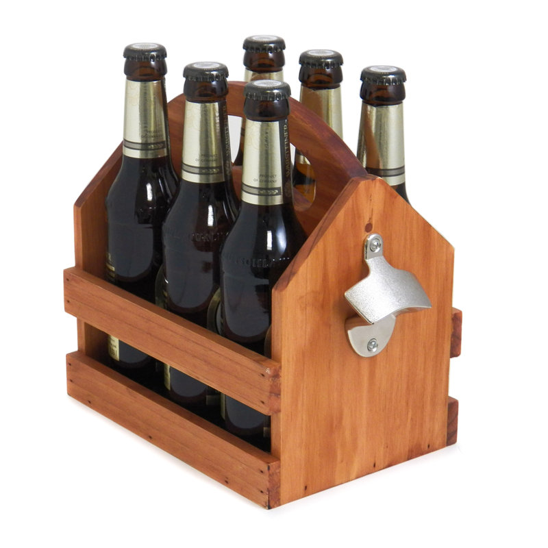 Porte-bouteilles en bois massif Ashanti, Brun