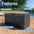 100 Gallon Lockable Deck Box, Water Resistant Resin-126042364