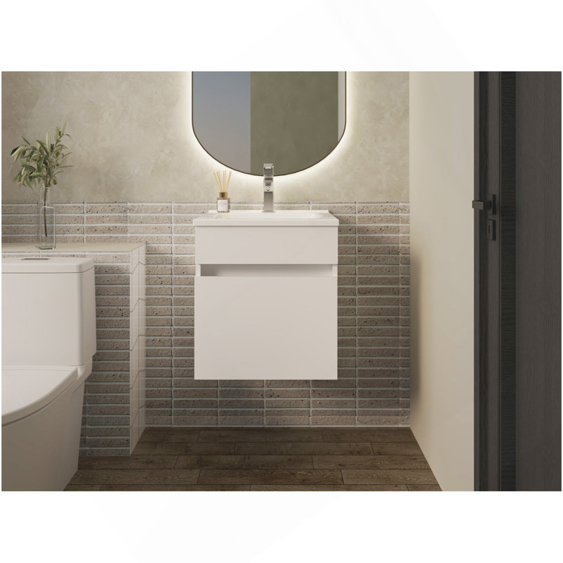 Newell Vanity Sink, Bathroom, White, White