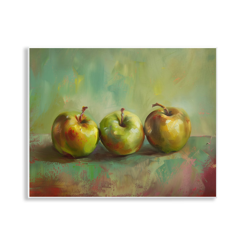 «Traditional Apple Trio Still Life», plaque murale par Arlington Prints