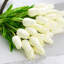 Bouquet de fleurs artificielles tulipe artificielle pour fête de mariage (ensemble de 25)-88160862