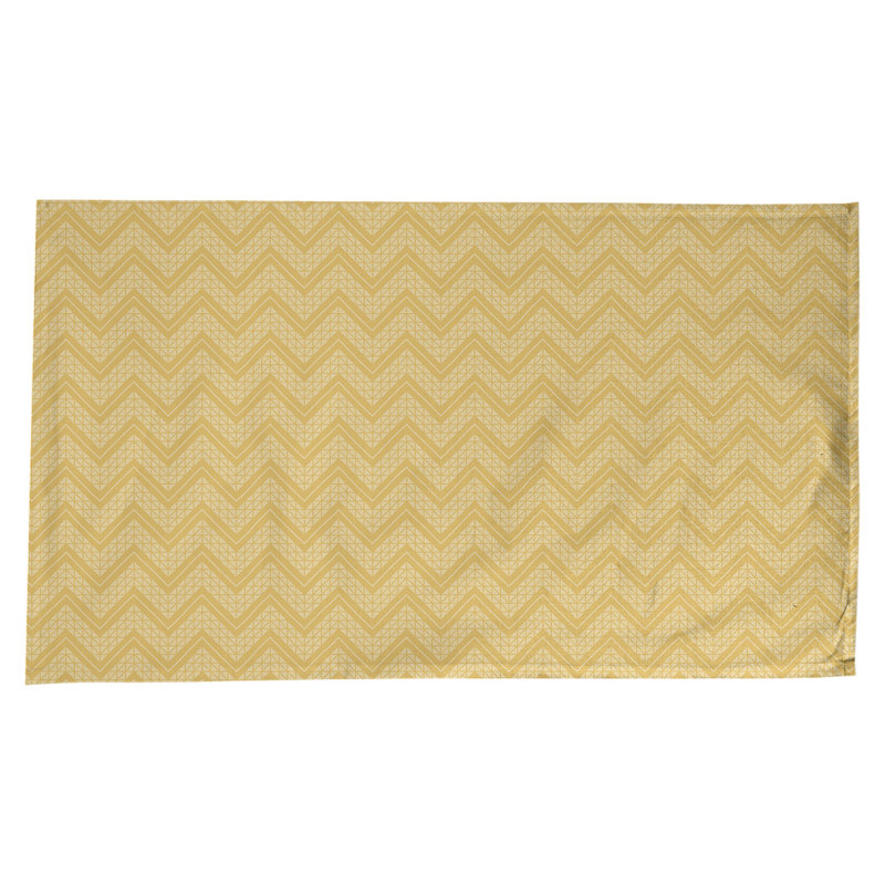 Nappe à chevrons à la main classic Stephenie, Jaune