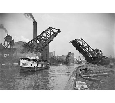 12th St. Bascule Bridge Lifts to Let Excursion Boat Through - Photograph Print -  Buyenlarge, 0-587-46150-LC2436