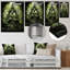 Bouddhisme vert, arbre Bodhi I - impressions d'art mural en métal bouddhisme-1956838349