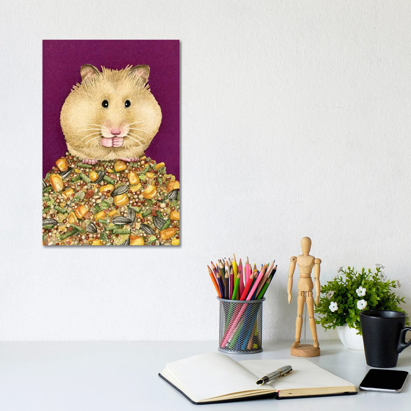 The Little Hoarder by Tracy Lizotte - Wrapped Canvas Painting, 20.32 cm H x 30.48 cm W