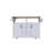 55.7''  MDF Large Kitchen Island With 2 Drop Leaf-274840753