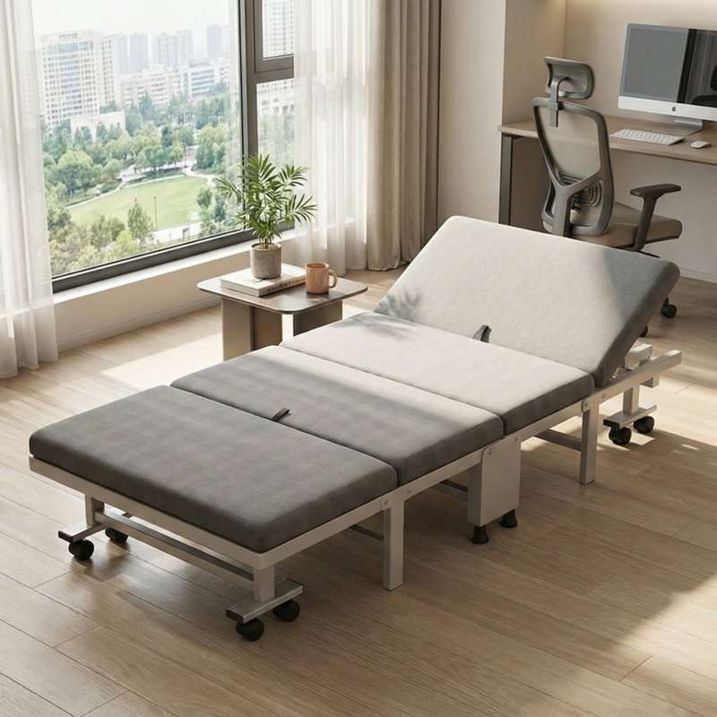 Traute Steel Upholstered Folding Bed