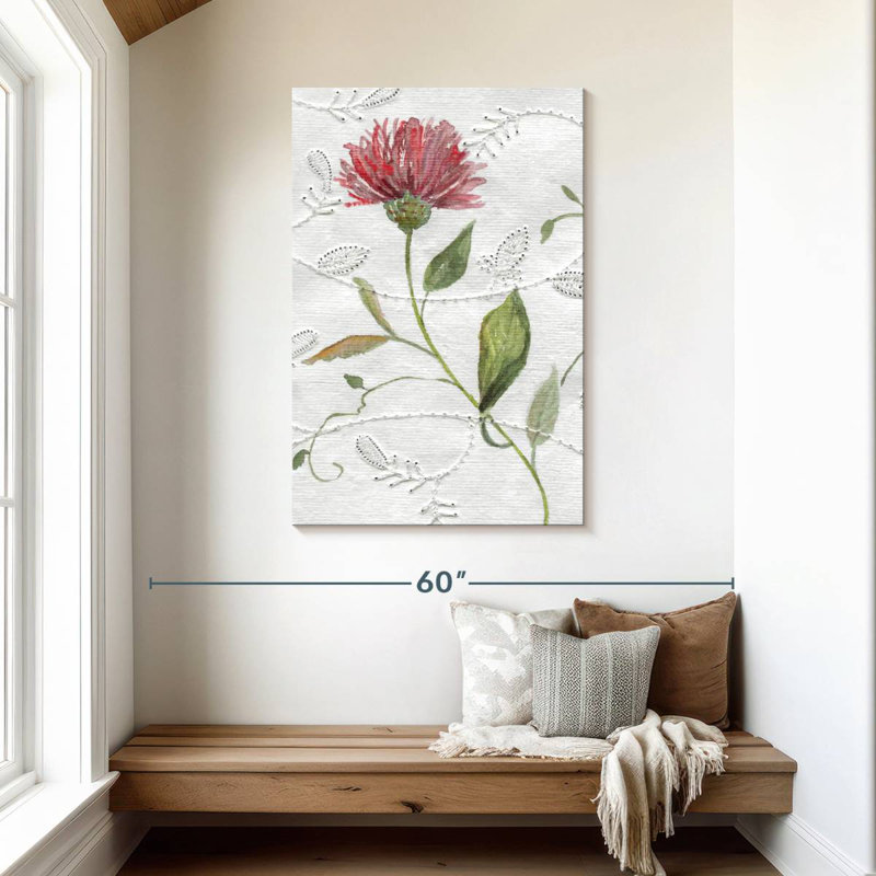 Broderie botanique Harnek I, H 45 po x l 30 po
