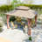 10 Ft. X 12 Ft. Aluminum Patio Gazebo with Double Steel Roof, Mosquito Netting, and Curtains