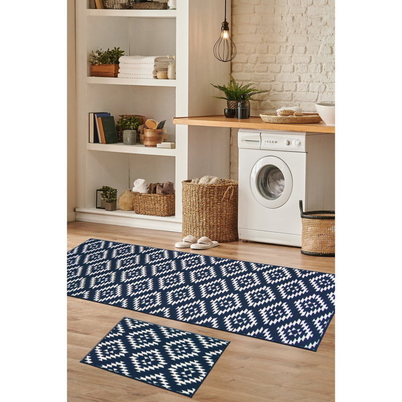 Runner Geometric Area Rug, Runner 57 x 150 cm
