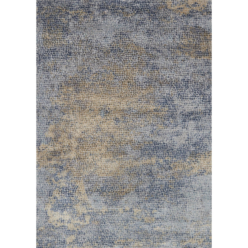 Bouton Abstract Indoor Rug, Rectangle 9'6" x 13'